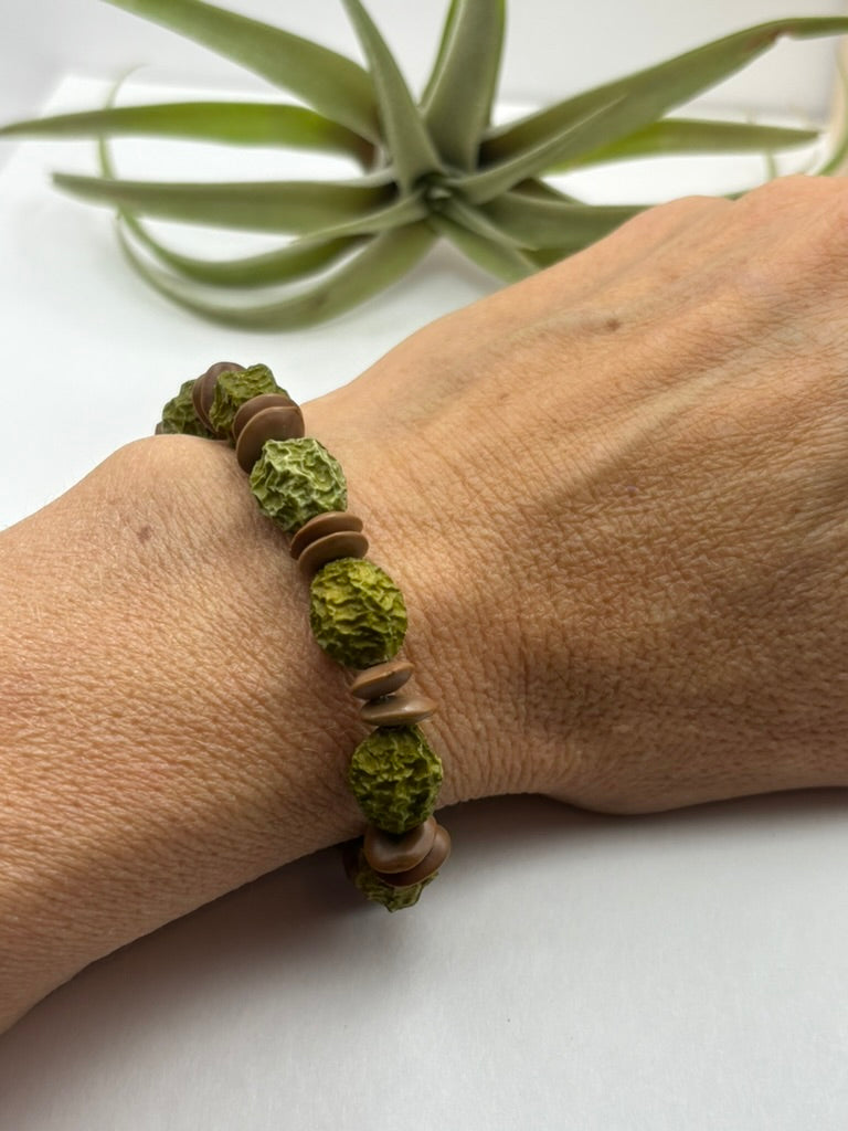 China Berry / Feather Acacia Seed Bracelet