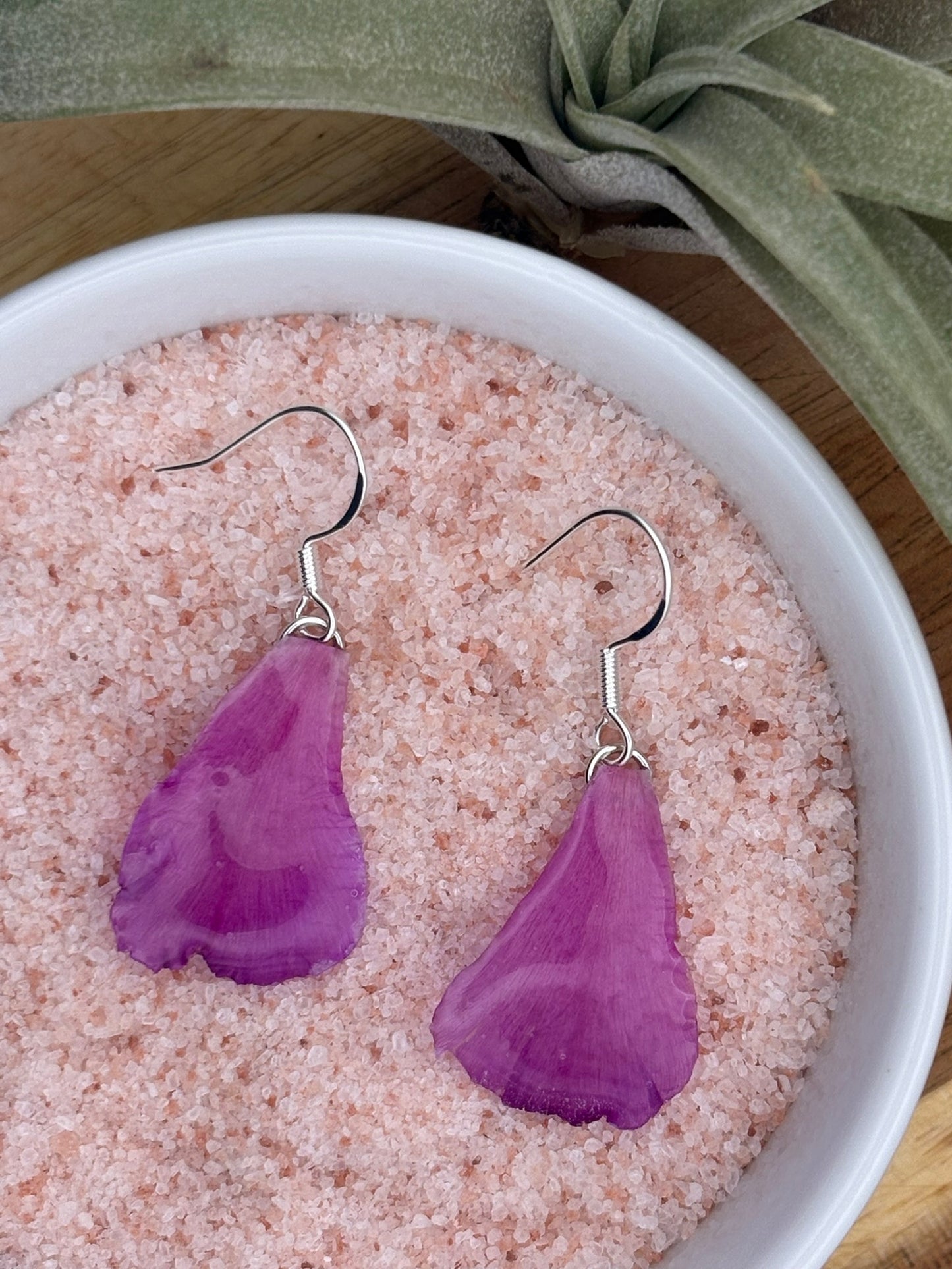 Hot Pink Cholla Petal Earrings