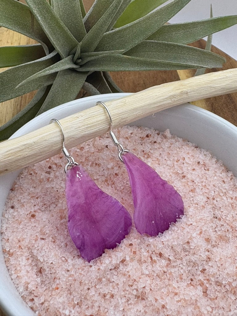 Hot Pink Cholla Petal Earrings