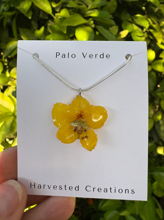 Palo Verde Flower Necklace